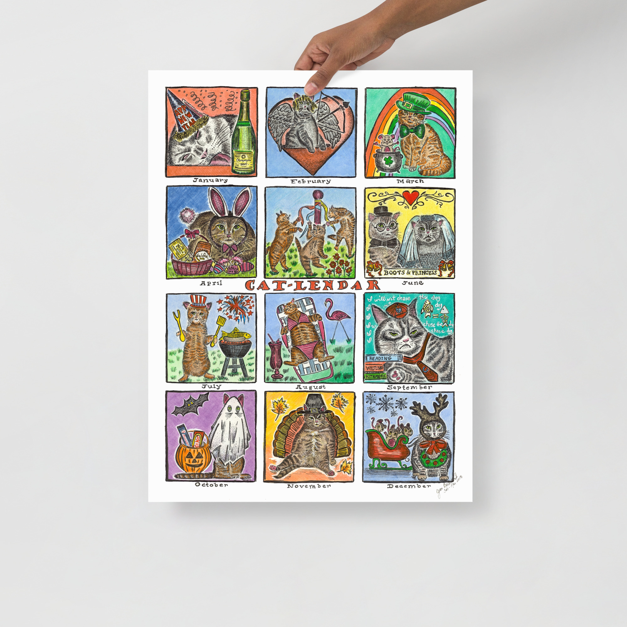 Cat-lendar, Print on Luster Photo Paper